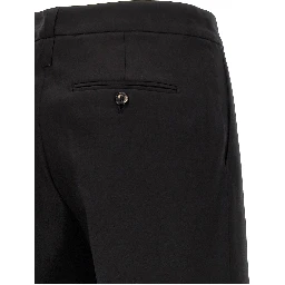 Black Virgin Wool Dress Pants