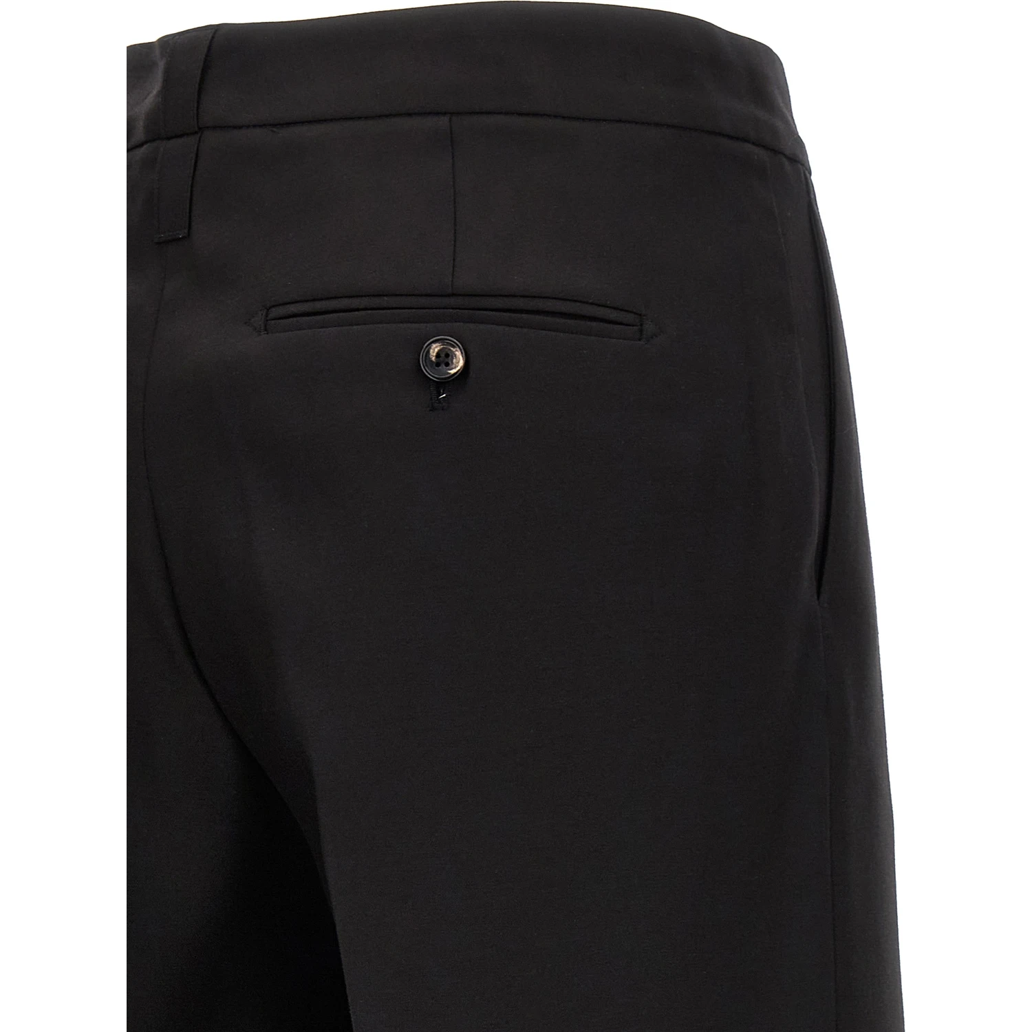 Black Virgin Wool Dress Pants