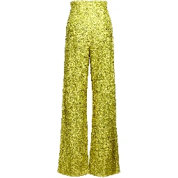 Bicolor Polyamide Flared Pants