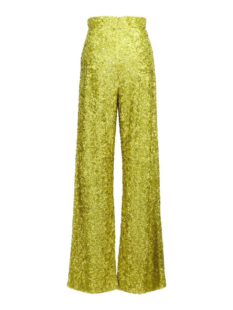 Bicolor Polyamide Flared Pants alternative