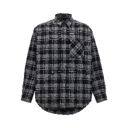 Gray Cotton Shell Jacket