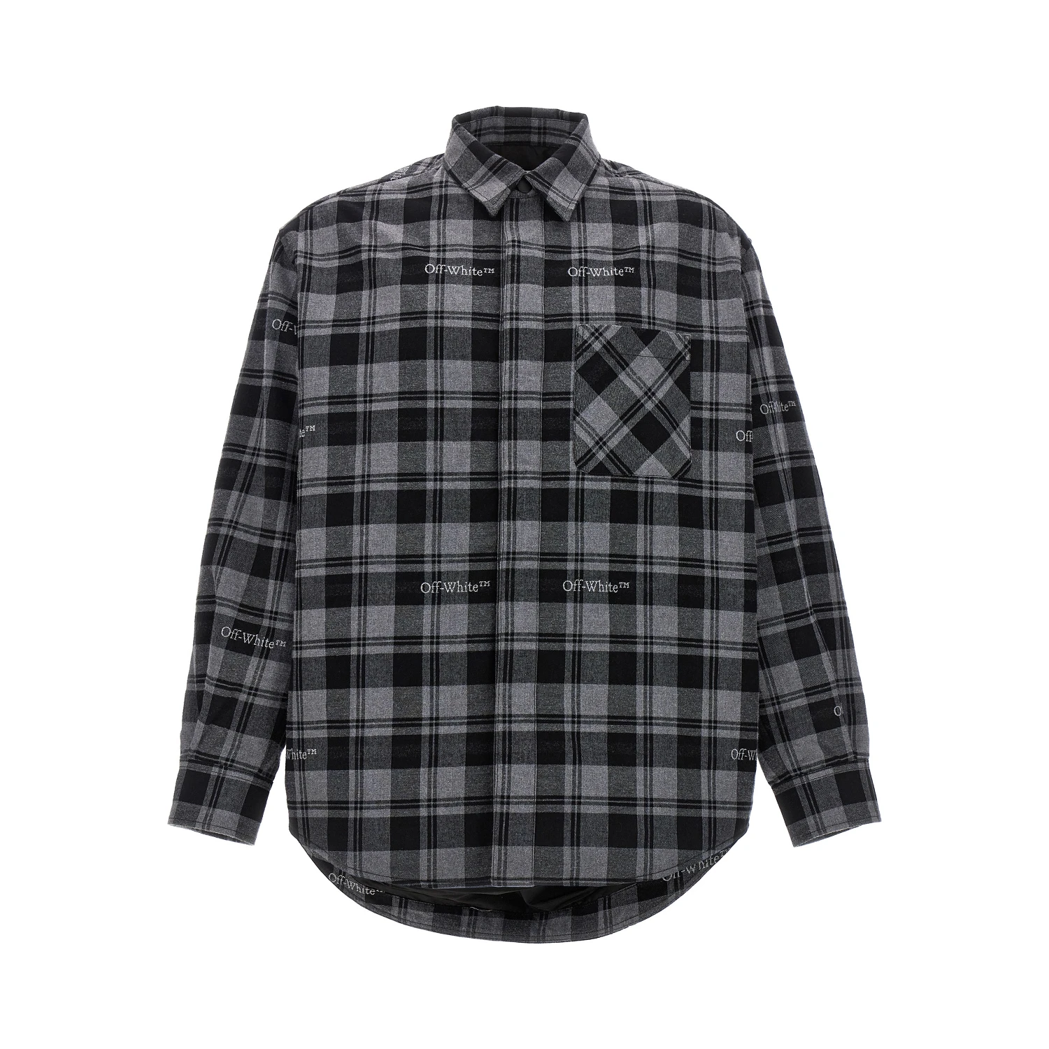 Gray Cotton Shell Jacket