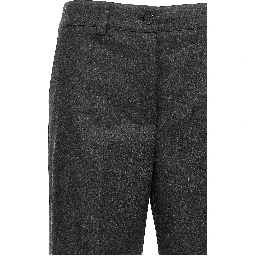 Gray Virgin Wool Cargo Pants