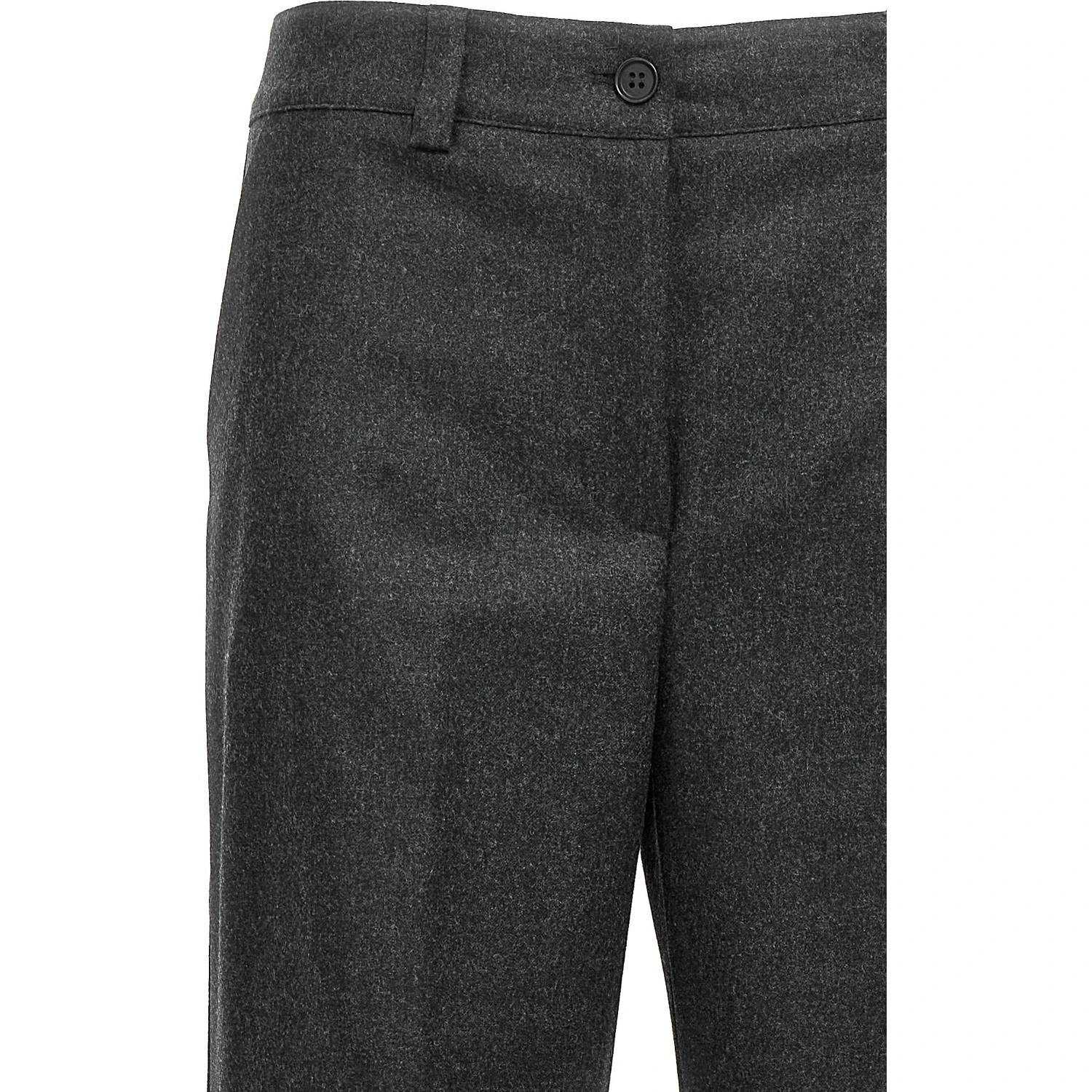 Gray Virgin Wool Cargo Pants