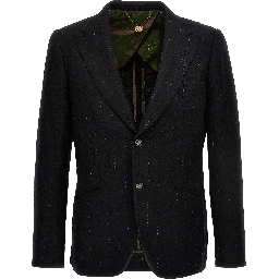 Black Cotton Blazer