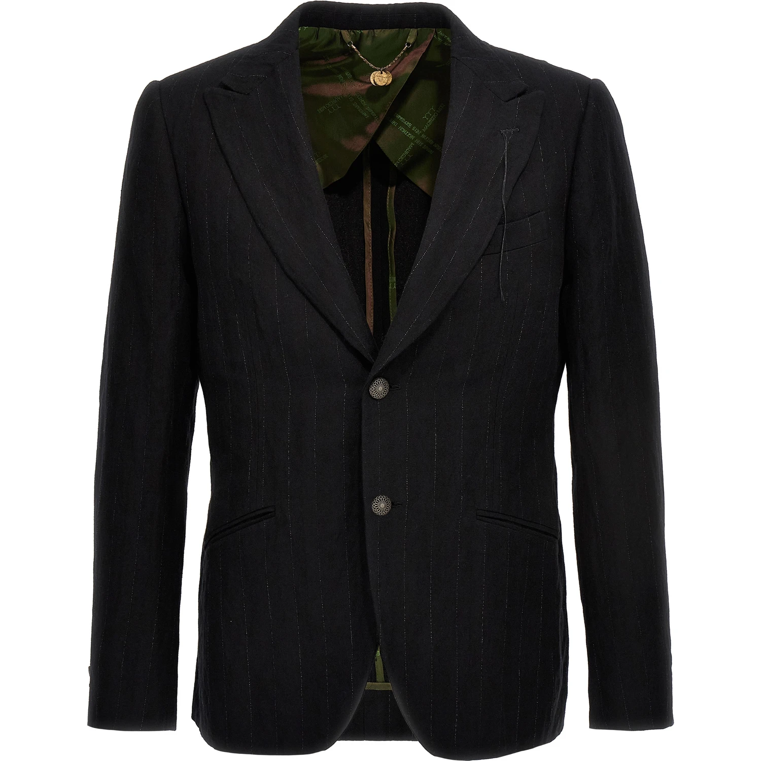 Black Cotton Blazer