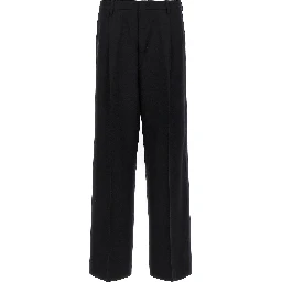 Black Virgin Wool Dress Pants