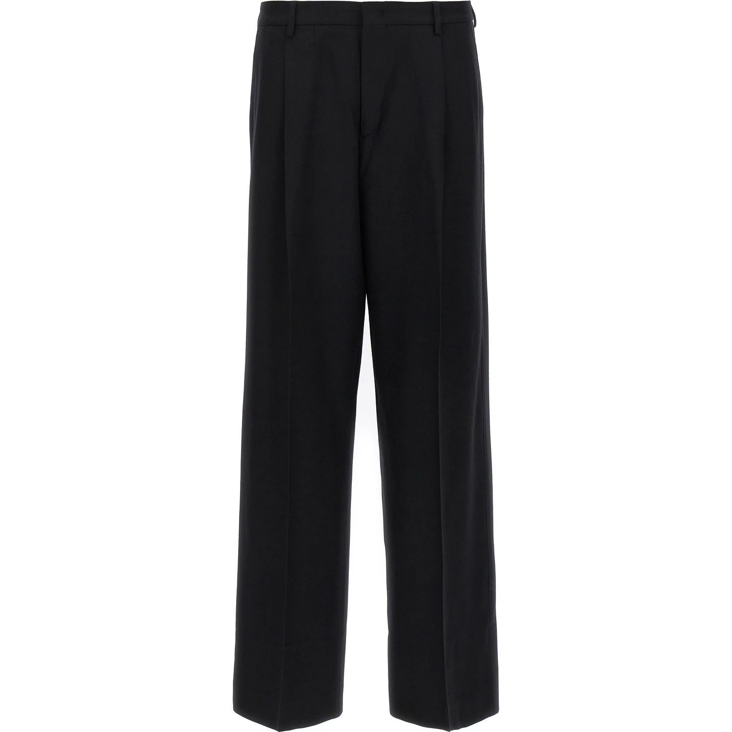 Black Virgin Wool Dress Pants