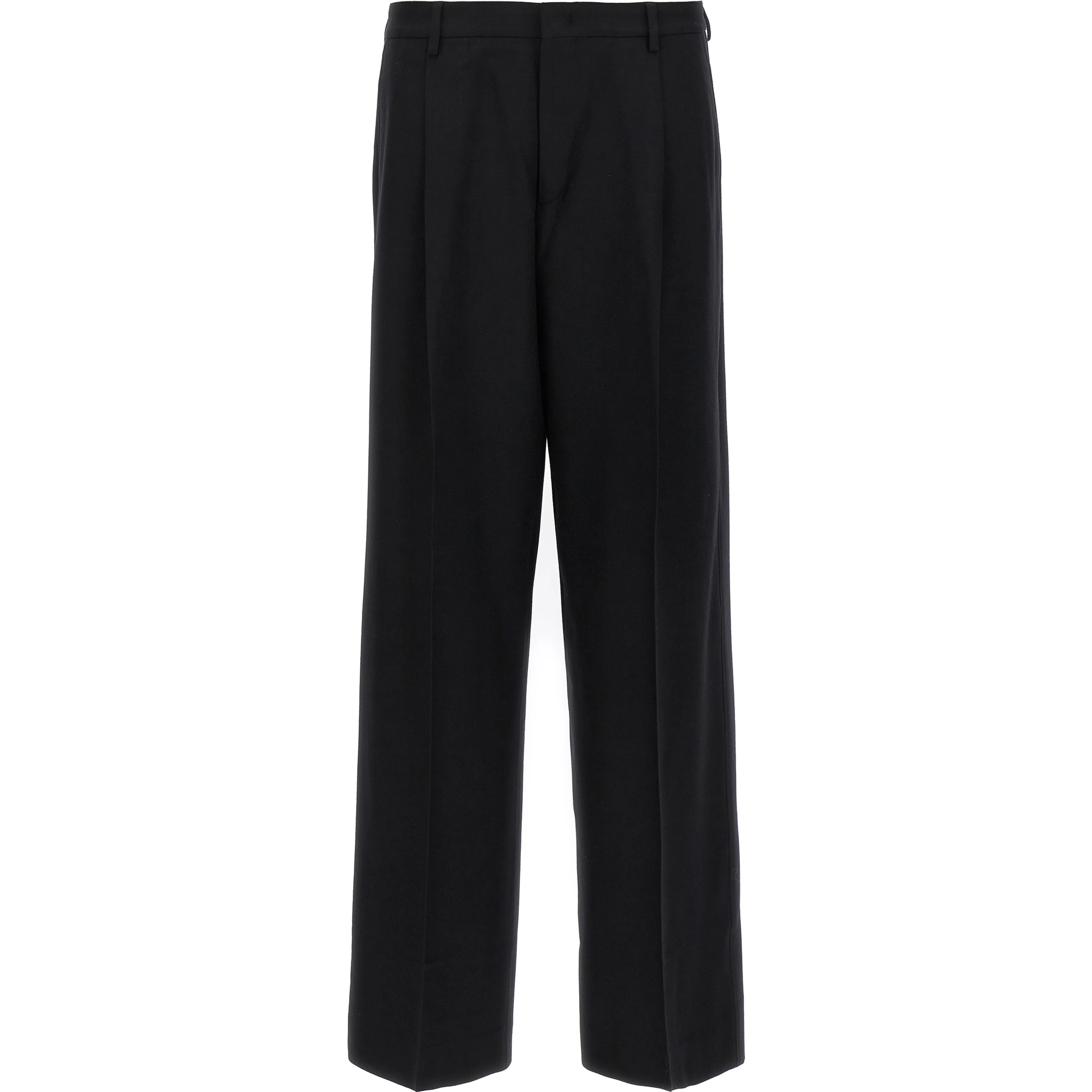 Black Virgin Wool Dress Pants