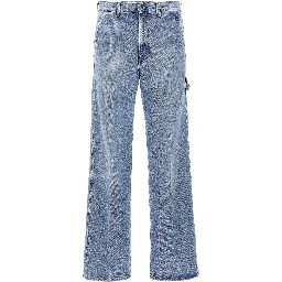 Blue Cotton Relaxed Fit Jeans