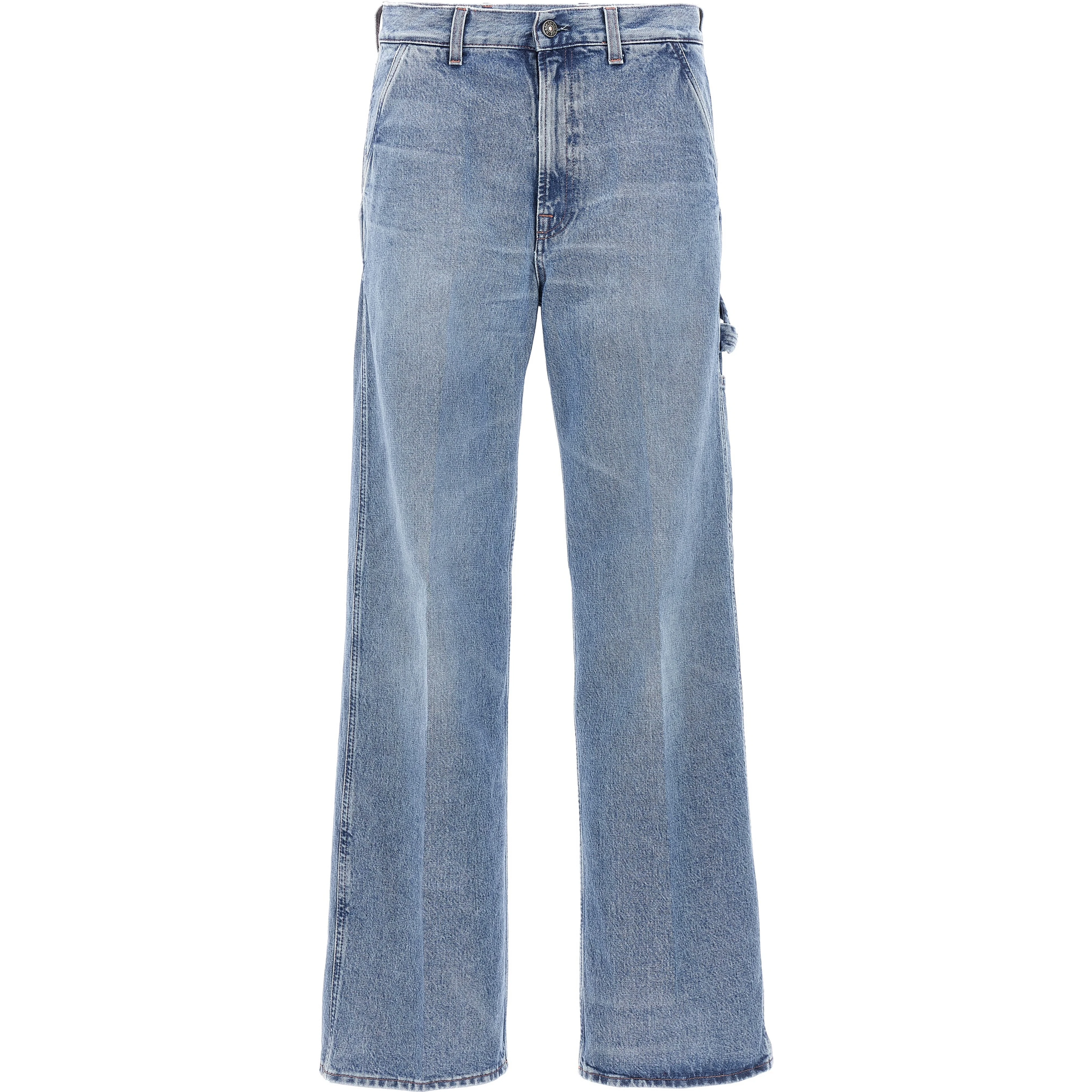 Blue Cotton Relaxed Fit Jeans