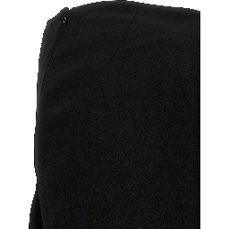 Black Lamb Leather Mini Skirt