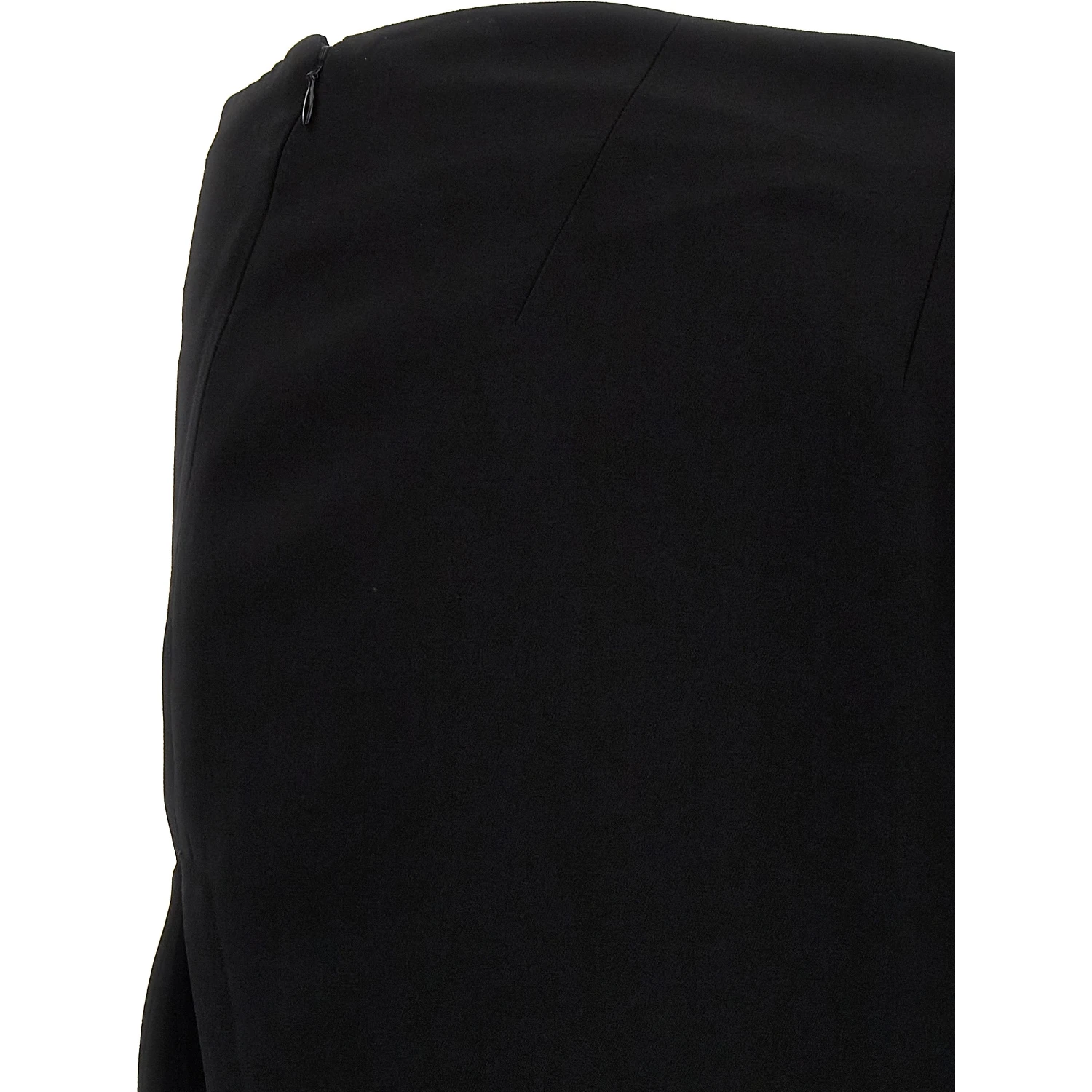 Black Lamb Leather Mini Skirt