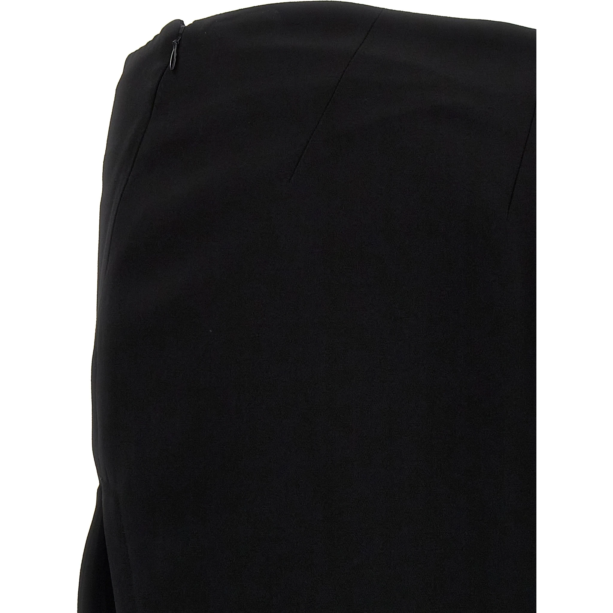 Black Lamb Leather Mini Skirt