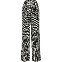 Bicolor Elastane Casual Pants