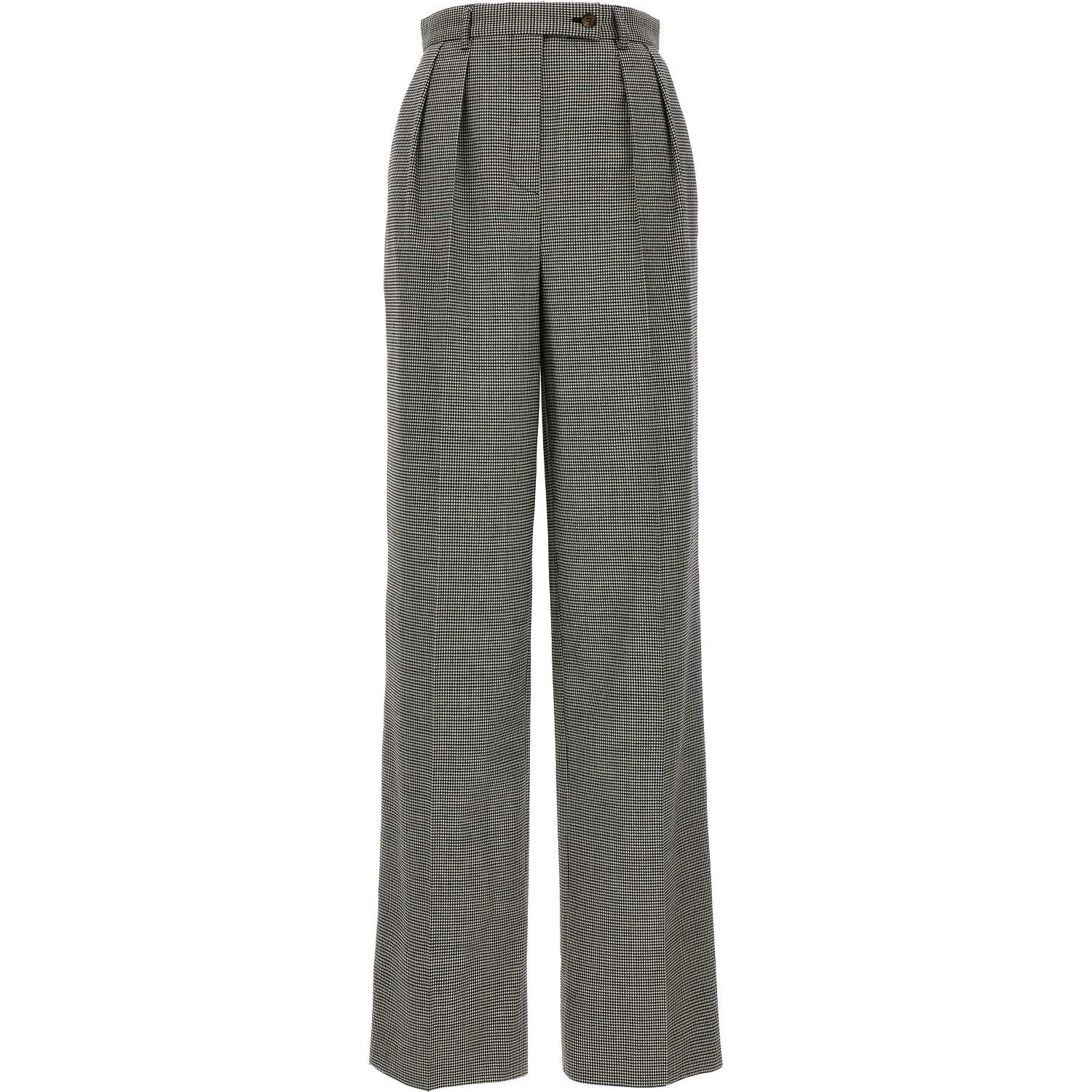 Bicolor Elastane Casual Pants