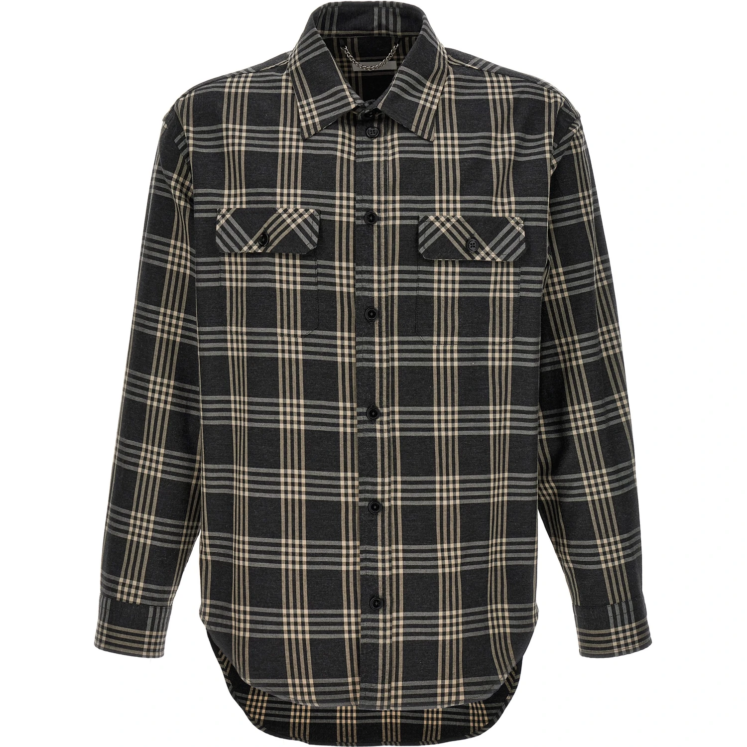 Gray Cotton Blouse