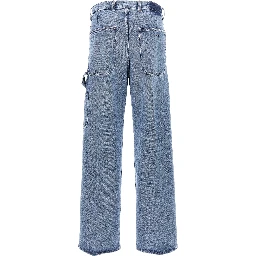 Blue Cotton Relaxed Fit Jeans