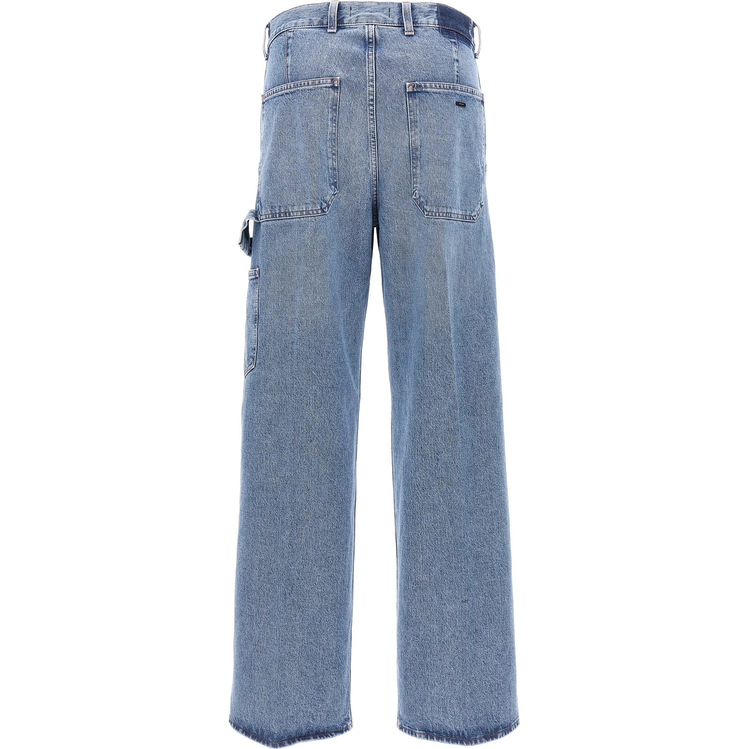 Blue Cotton Relaxed Fit Jeans