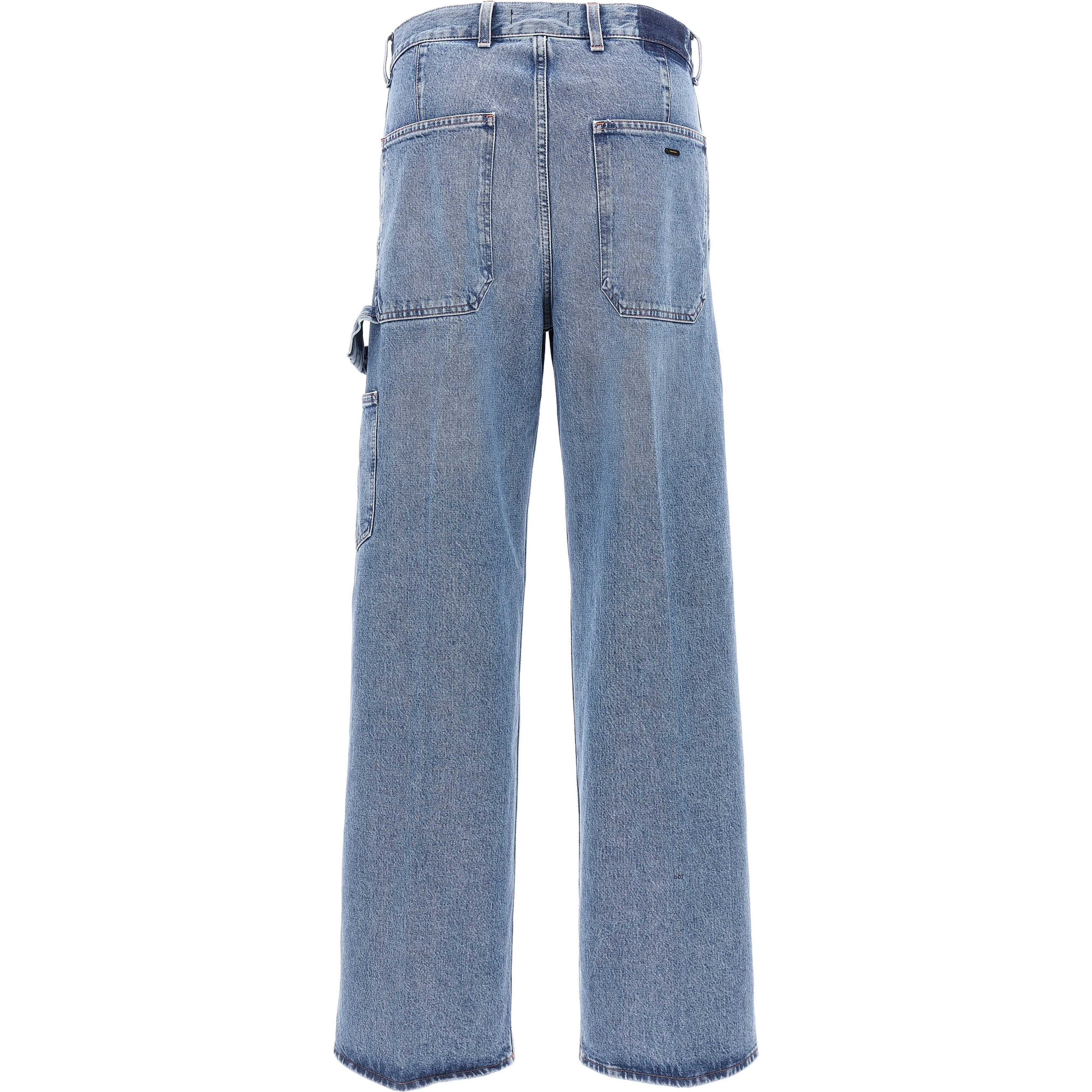 Blue Cotton Relaxed Fit Jeans