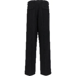 Black Virgin Wool Dress Pants