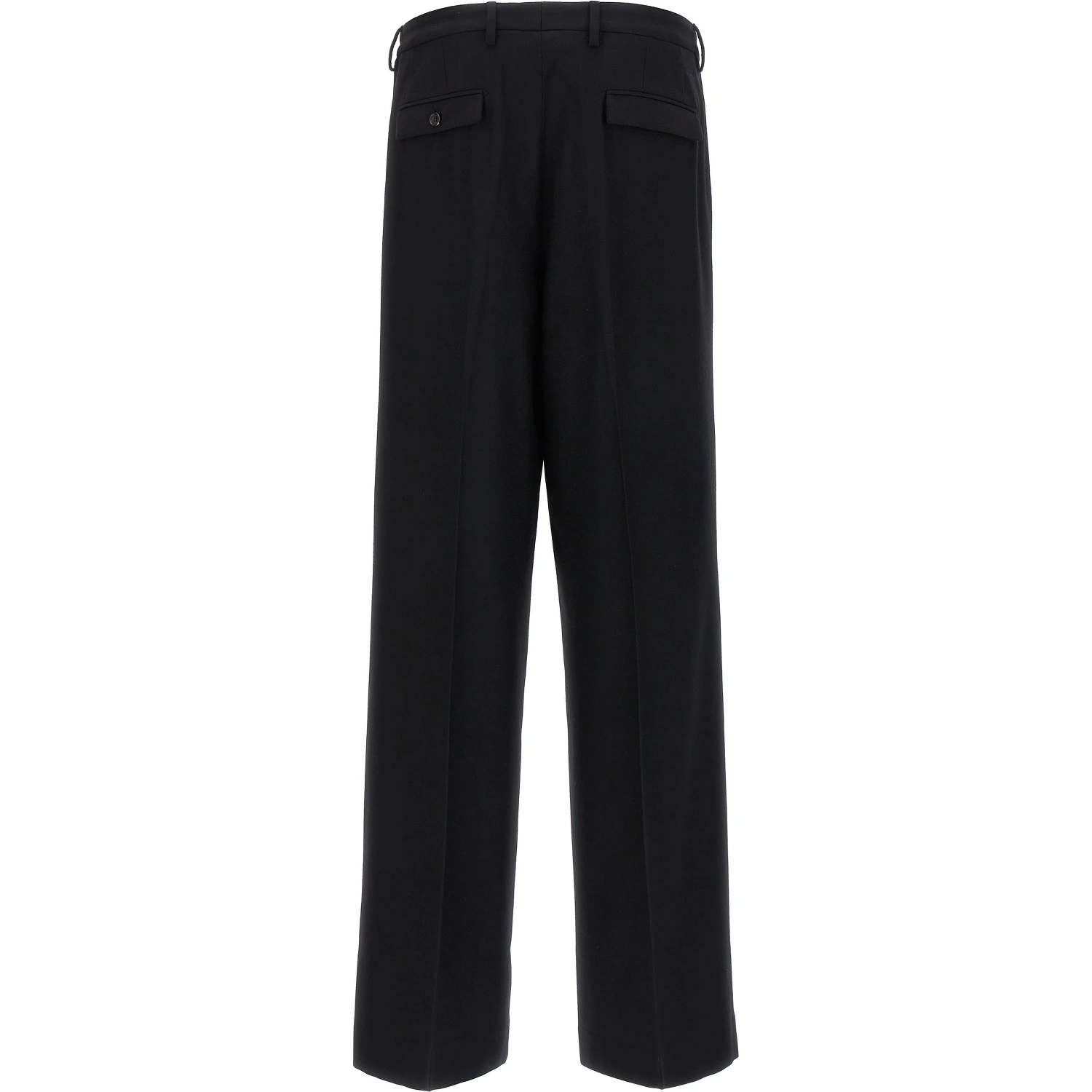 Black Virgin Wool Dress Pants