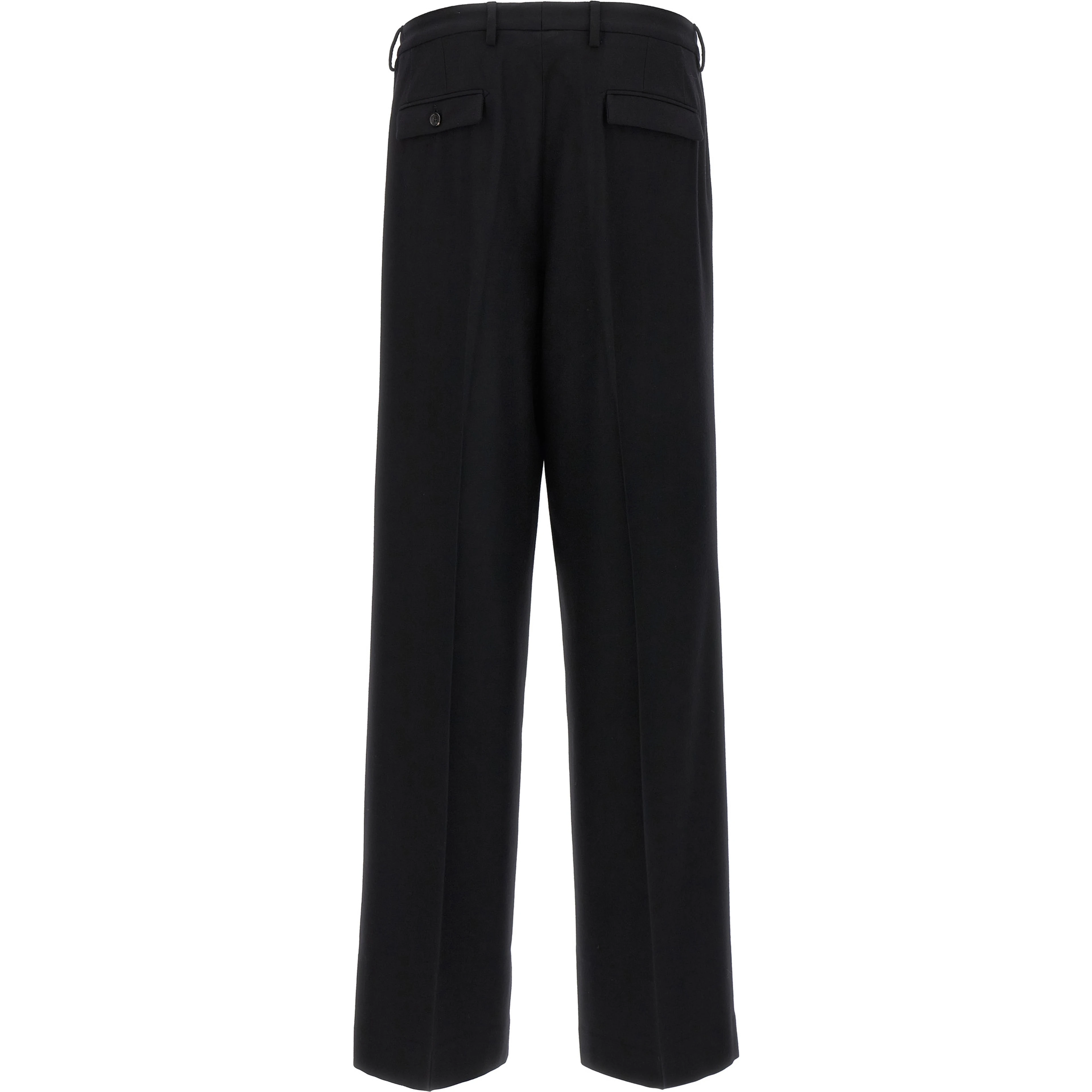 Black Virgin Wool Dress Pants