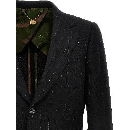 Black Cotton Blazer