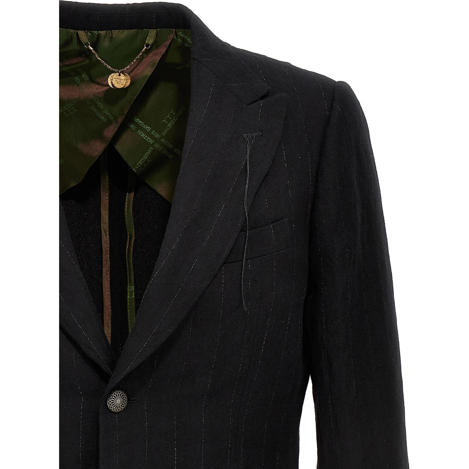 Black Cotton Blazer