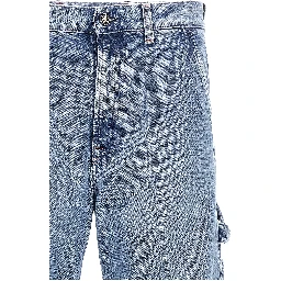 Blue Cotton Relaxed Fit Jeans