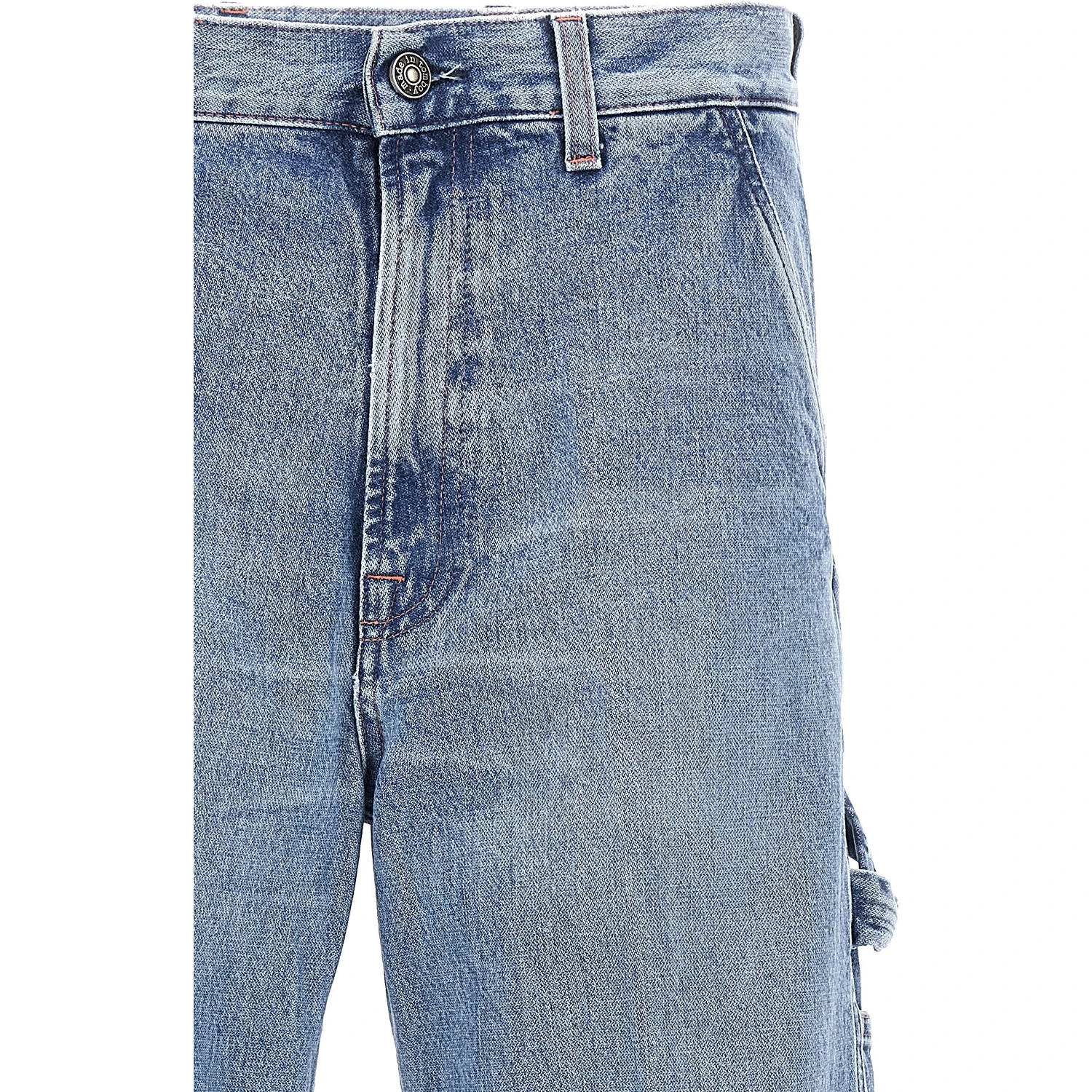 Blue Cotton Relaxed Fit Jeans