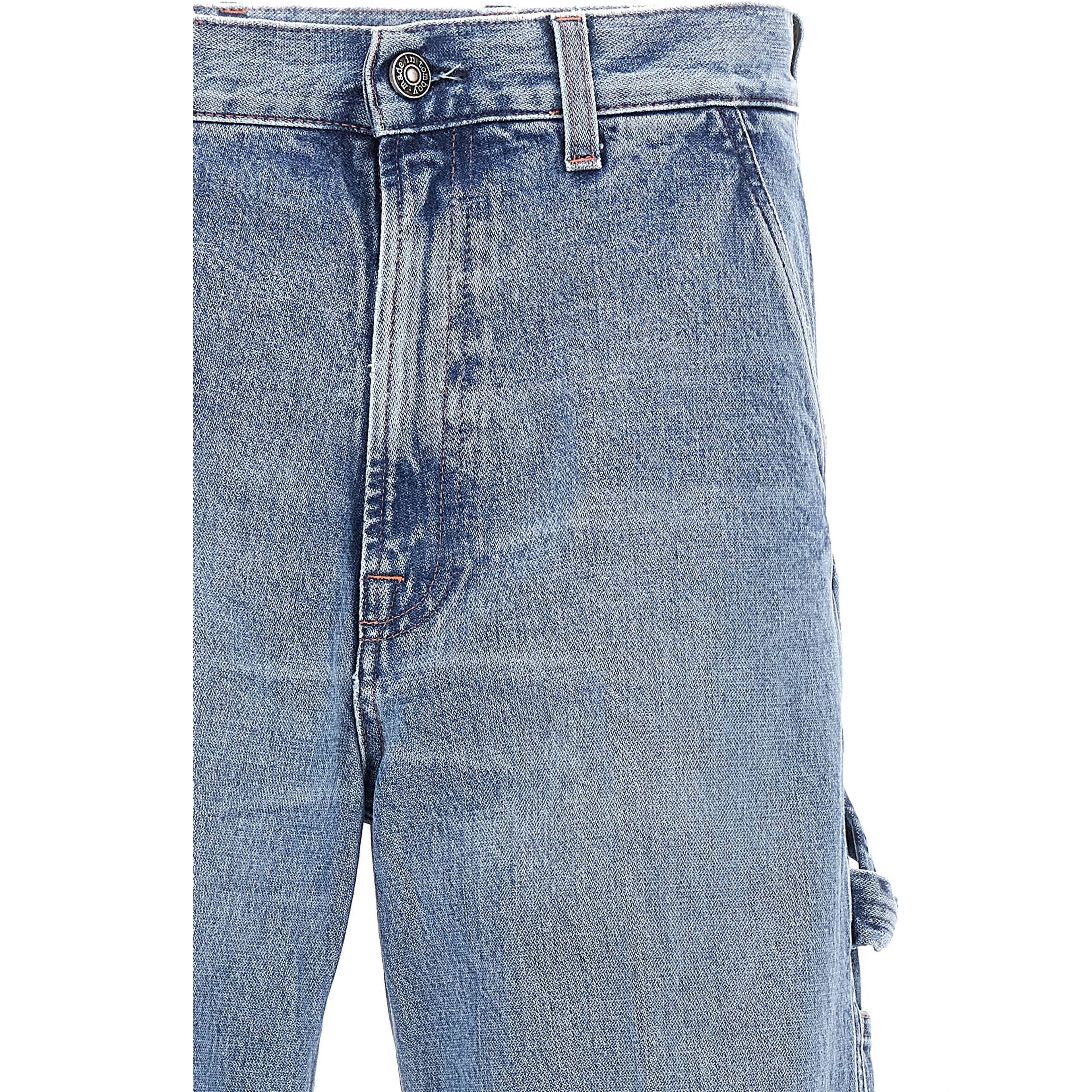 Blue Cotton Relaxed Fit Jeans