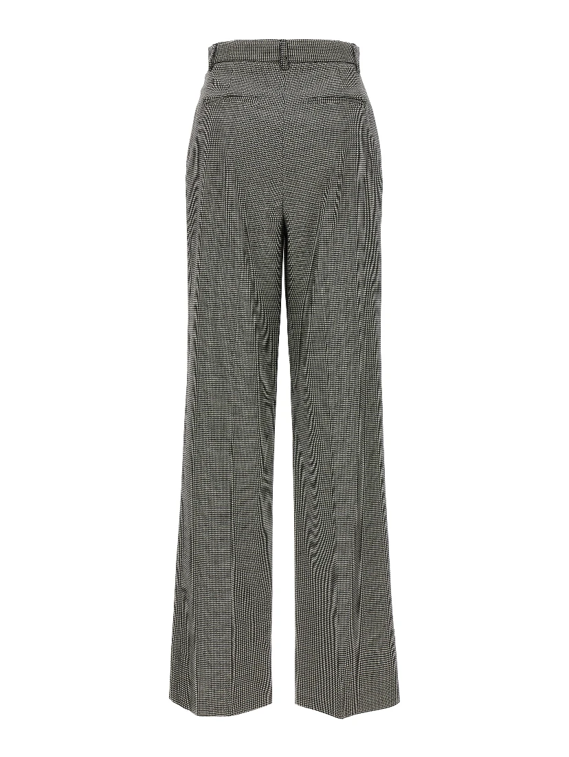 Bicolor Elastane Casual Pants