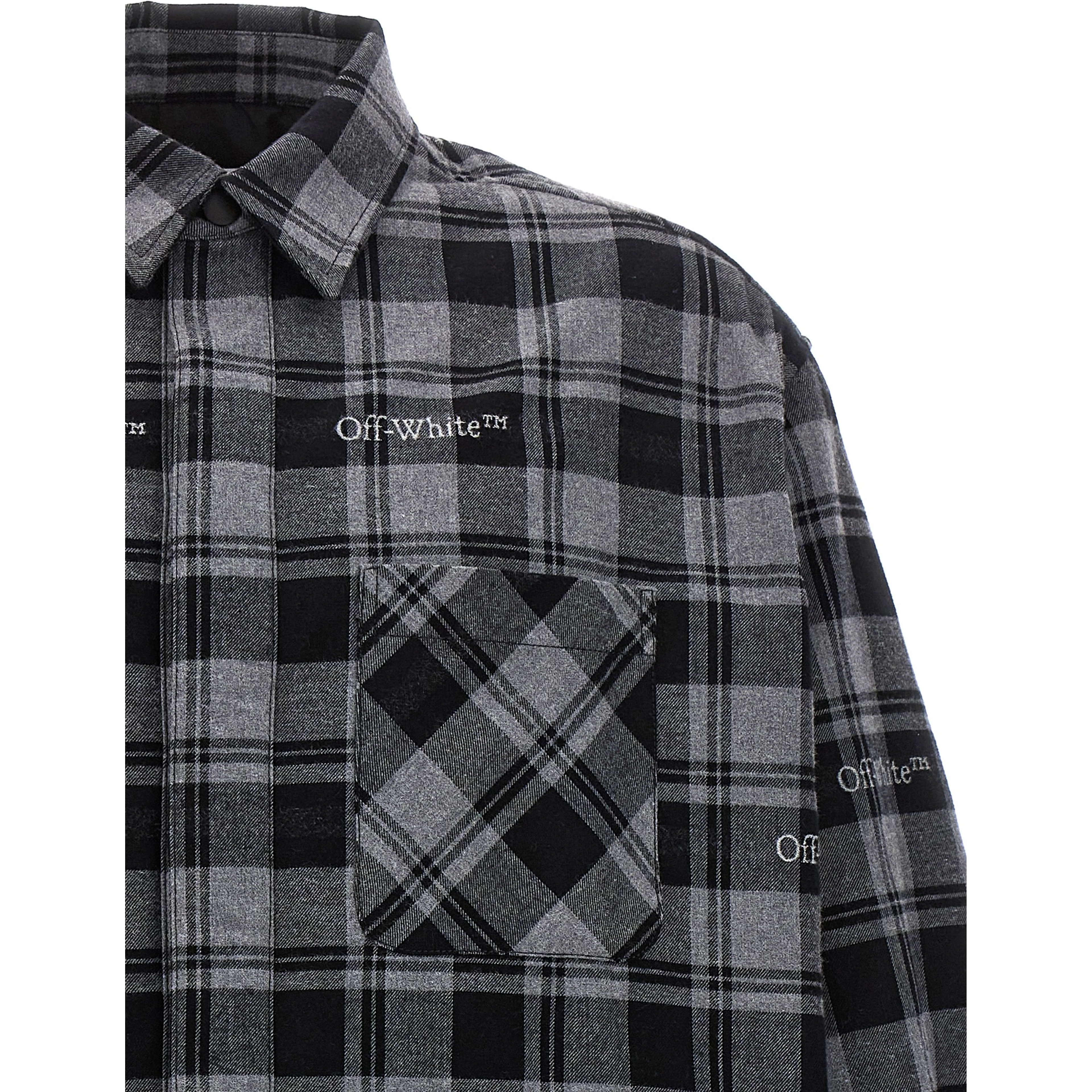 Gray Cotton Shell Jacket