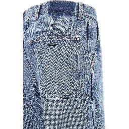Blue Cotton Relaxed Fit Jeans
