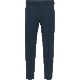 Blue Virgin Wool Dress Pants