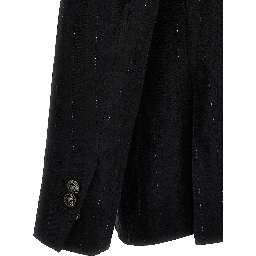 Black Cotton Blazer