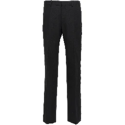 Black Virgin Wool Dress Pants