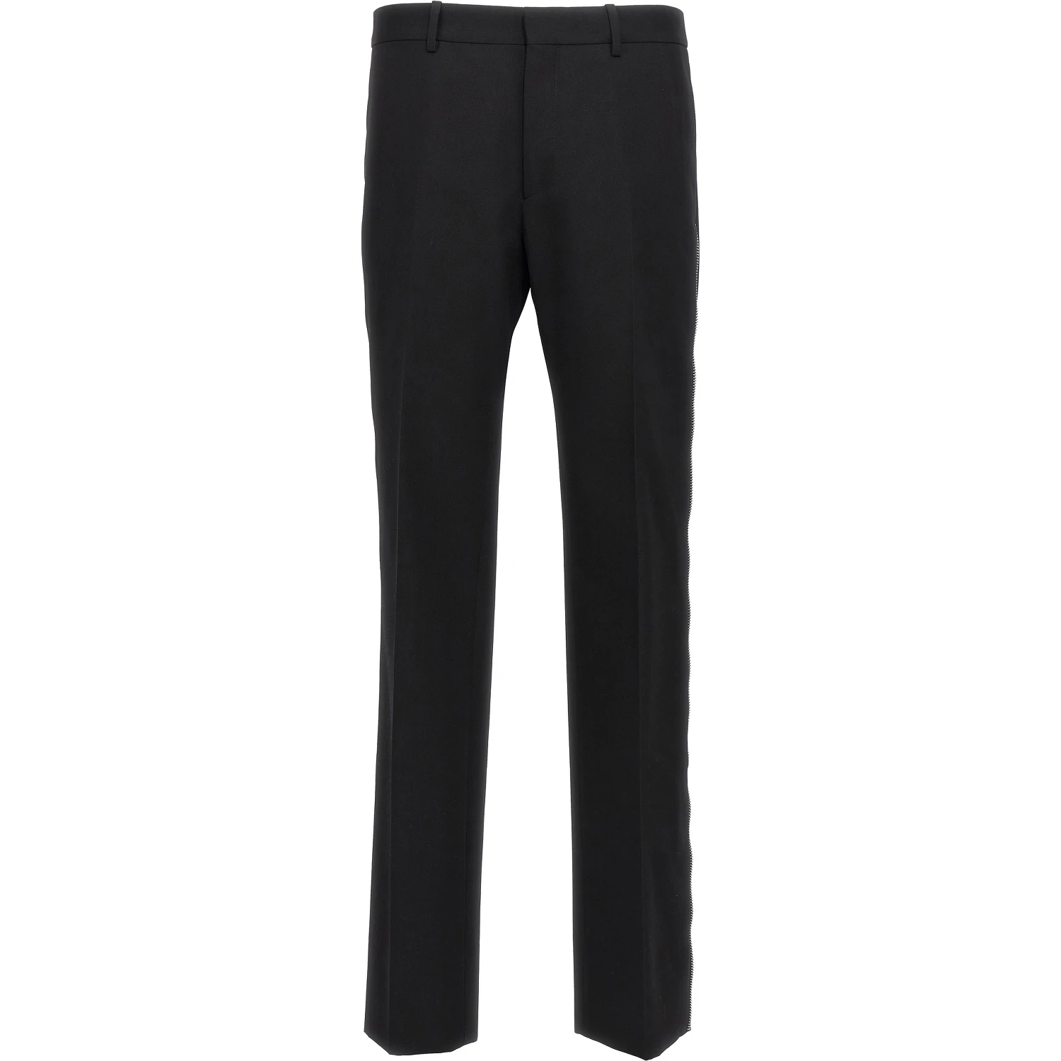 Black Virgin Wool Dress Pants