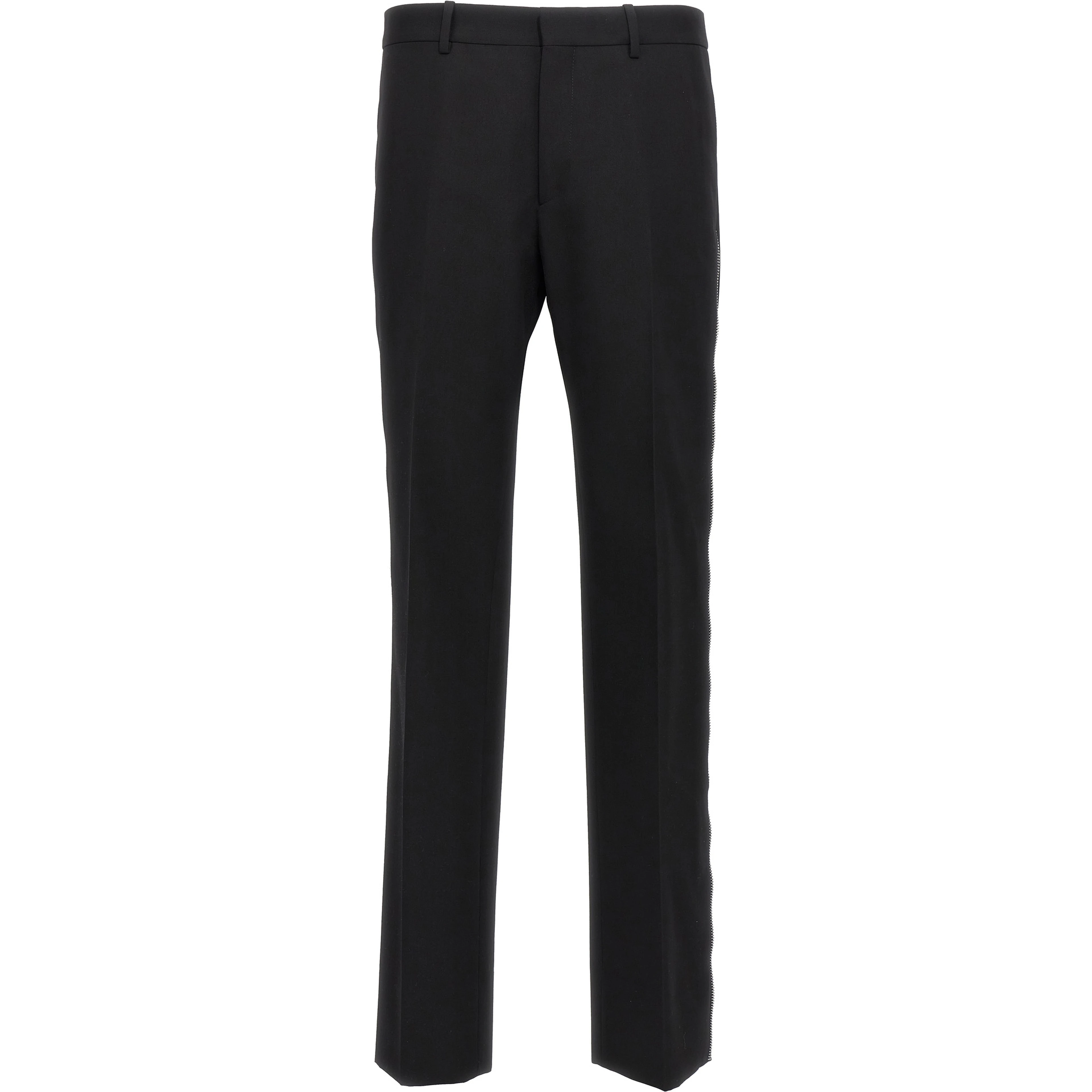 Black Virgin Wool Dress Pants