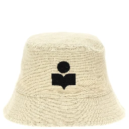Beige Cotton Bucket Hat