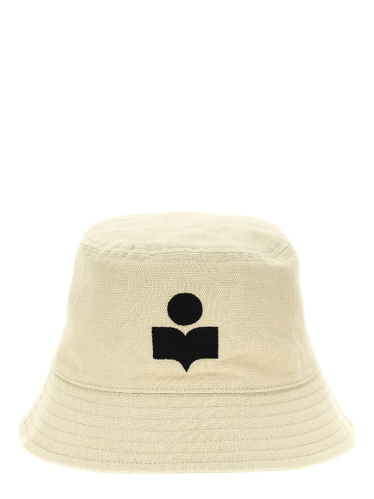 Beige Cotton Bucket Hat