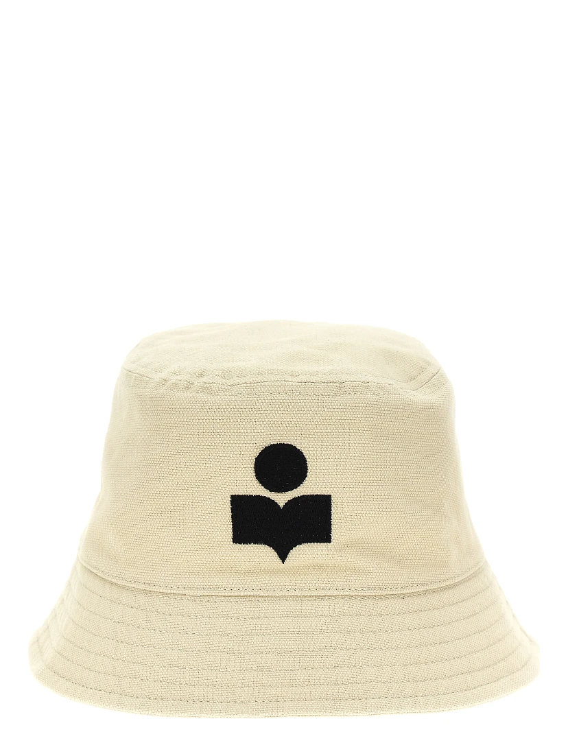 Beige Cotton Bucket Hat