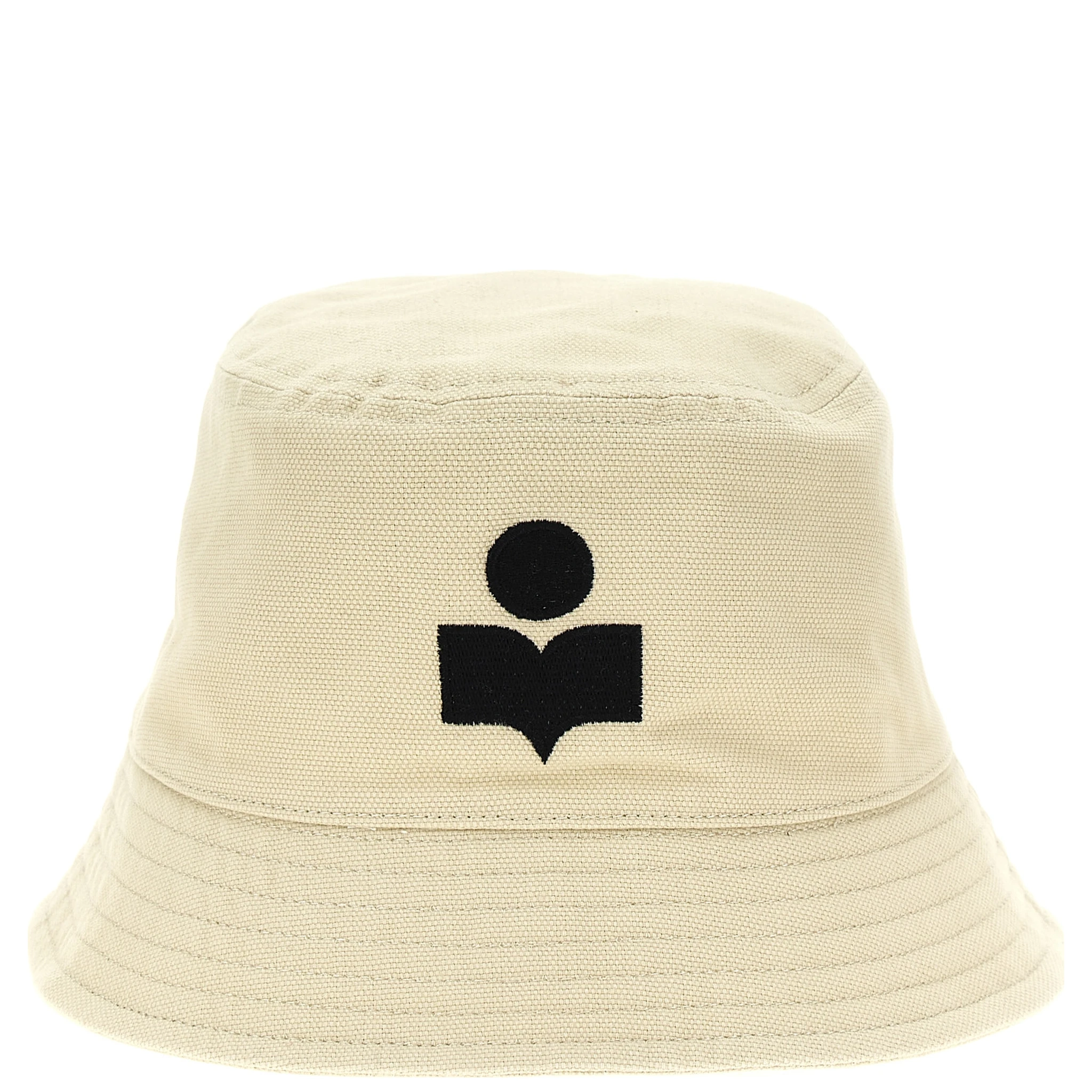 Beige Cotton Bucket Hat