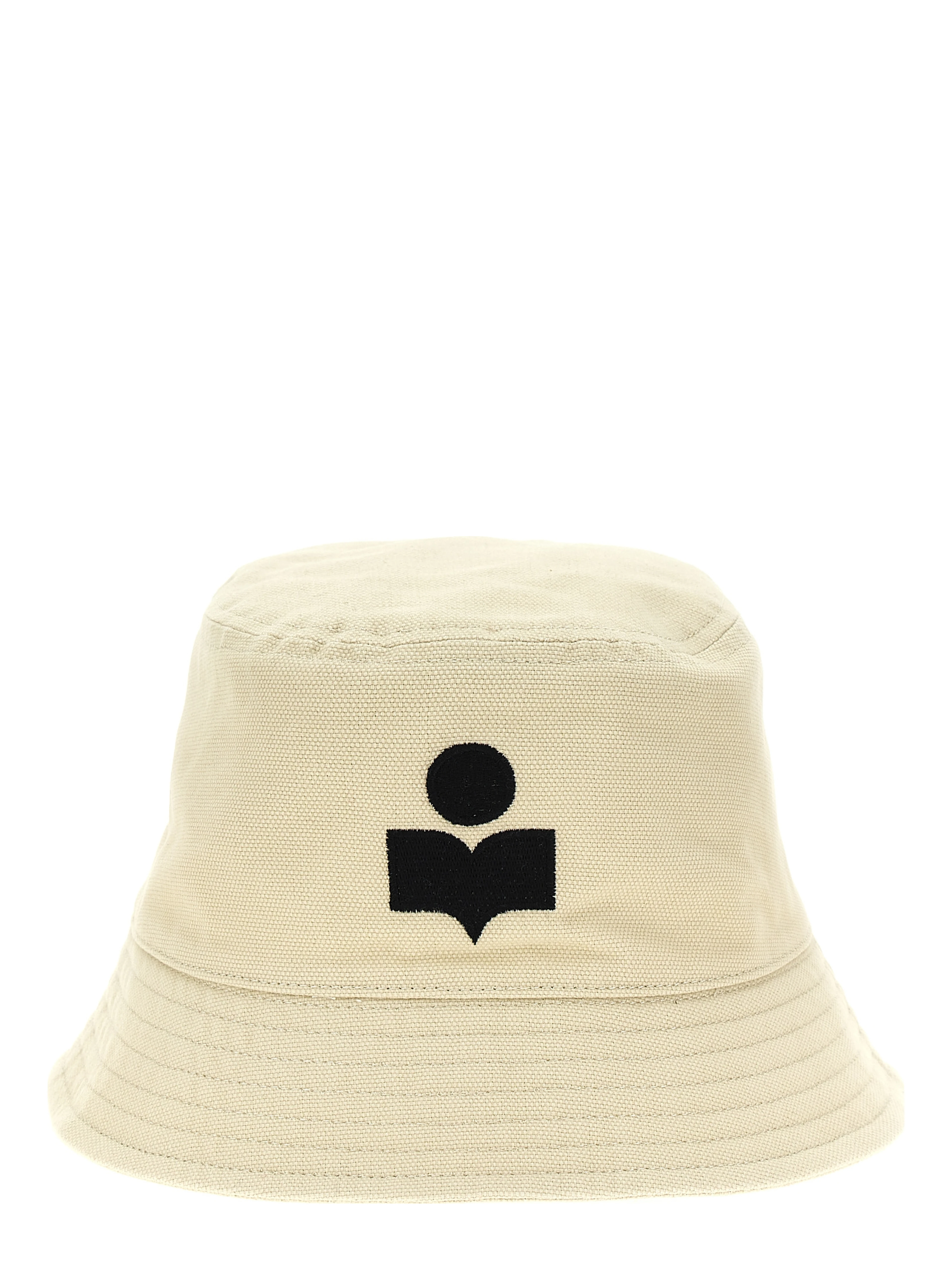 Beige Cotton Bucket Hat