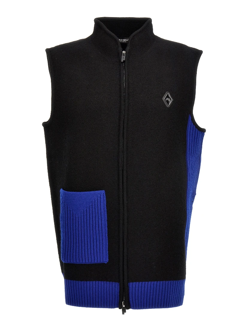 Multicolor Merino Wool Sleeveless Jacket
