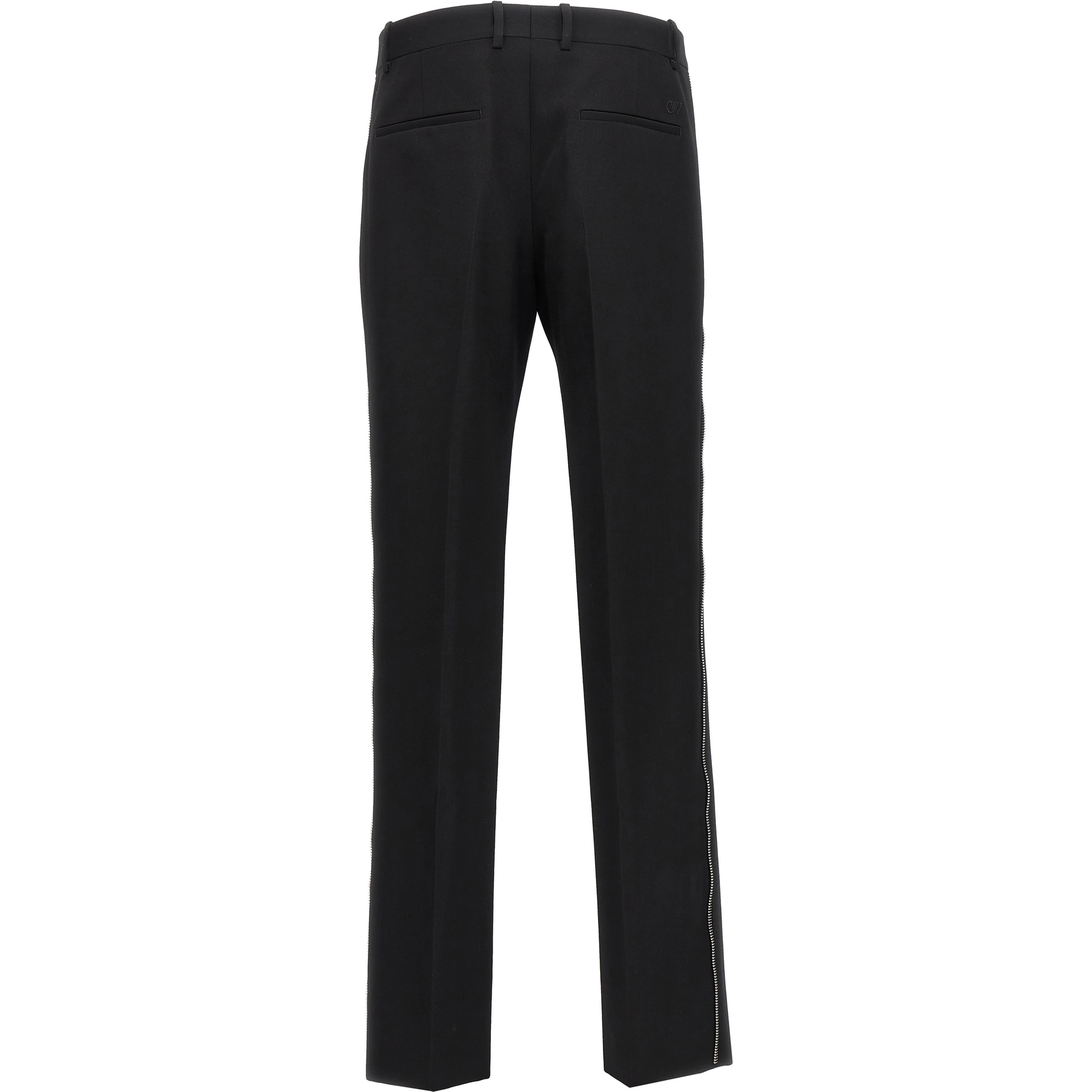 Black Virgin Wool Dress Pants