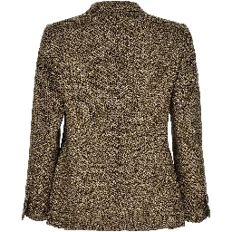 Beige Alpaca Leather Blazer