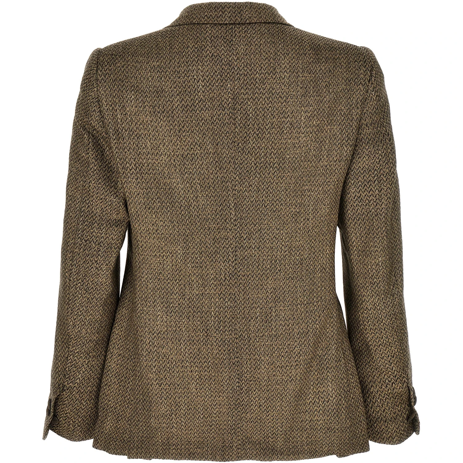 Beige Alpaca Leather Blazer