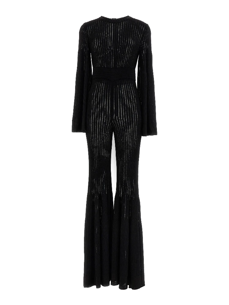 Black Viscose Jumpsuit